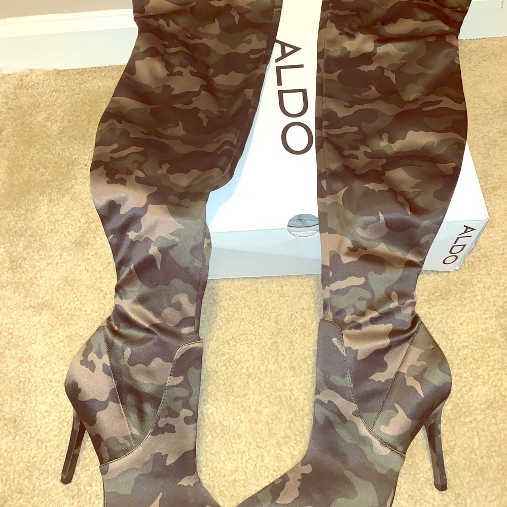 Aldo- Over the Knee Satin Boots